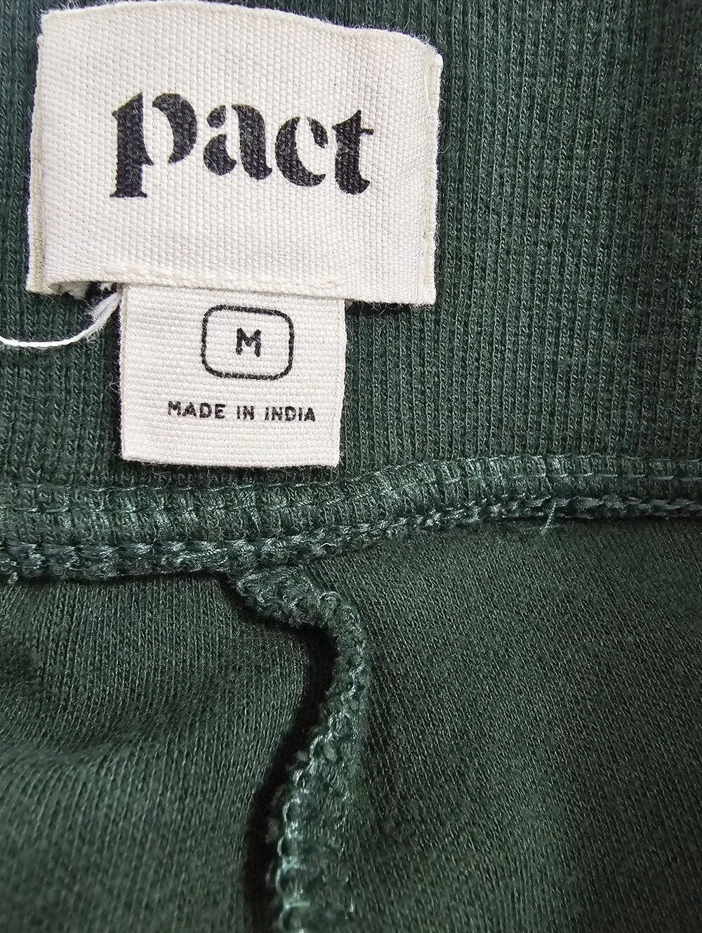 Pact Wide Leg Sweatpants in Emerald - Size M - Picture 6 of 8